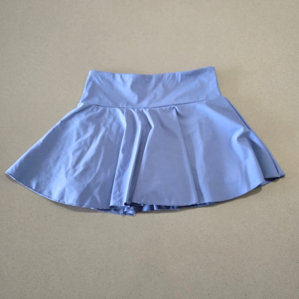 Sportswear Women Light‎ Blue Athletic Tennis Golf Skort Pleated Mini Skirt Large